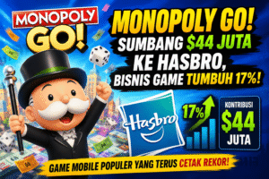 Monopoly GO! Sumbang $44 Juta ke Hasbro, Bisnis Game Hasbro Melonjak 17%